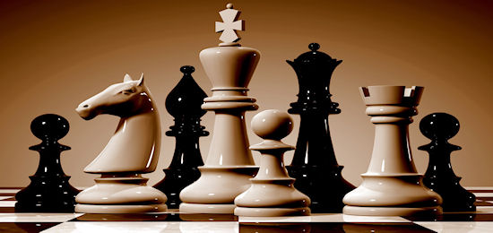 Chess board and pieces used in the 1996 Kasparov vs. Deep Blue match,, Mastering the Game